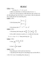 Đề thi tốt nghiệp THPT môn toán_Đề số 67 pdf