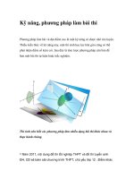 Kỹ năng, phương pháp làm bài thi ppt