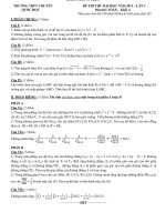 ĐỀ THI THỬ ĐẠI HỌC LẦN 1 NĂM 2012 MÔN TOÁN KHỐI A TRƯỜNG THPT CHUYÊN QUỐC HỌC pdf