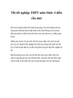 Thi tốt nghiệp THPT môn Sinh: 4 điều cần nhớ pot