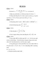 Đề thi tốt nghiệp THPT môn toán_Đề số 56 docx