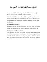 Bí quyết thể hiện biểu đồ địa lý pptx