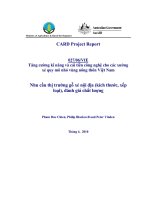 Báo cáo nghiên cứu nông nghiệp 