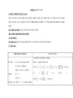 Tiết 57: BÀI TẬP docx