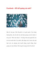 Facebook  đế chế quảng cáo mới