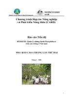 Báo cáo nghiên cứu nông nghiệp 