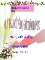 Giáo án tự nhiên và xã hội lớp 3 : Thân cây doc