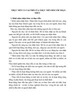 THỰC TIỄN VÀ VAI TRÒ CỦA THỰC TIỄN ĐỐI VỚI NHẬN THỨC pptx