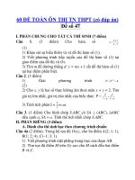 60 ĐỀ TOÁN ÔN THI TN THPT (có đáp án) Đề số 47 doc