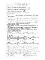 Đề thi thử tốt nghiệp môn vật lý_THPT PHAN CHÂU TRINH ppt