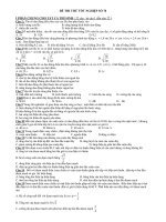 ĐỀ THI THỬ TỐT NGHIỆP SỐ 70 pot