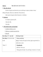 Tiết 44 : TRẢ BÀI TẬP LÀM VĂN SỐ 2 pptx