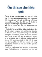 Ôn thi sao cho hiệu quả docx