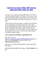 Cách mở các tập tin Office 2007 trên các phiên bản Office 2000, XP, 2003 pptx