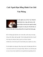 Cafe Người Bạn Đồng Hành Của Giới Văn Phòng ppt