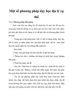 Một số phương pháp dạy học địa lý cụ thể pdf