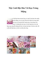 Tiệc Cưới Độc Đáo Với Kẹo Tráng Miệng doc