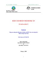 Báo cáo nghiên cứu nông nghiệp 