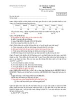 ĐỀ THI THỬ ĐẠI HỌC NĂM 2012 – MÔN SINH HỌC_Đề 9 doc