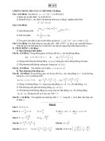 Đề thi thử môn toán (đề 1) potx