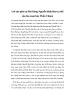 Lời cáo phó cụ Phó Bảng Nguyễn Sinh Huy tạ thế của tòa soạn báo Thần Chung ppt