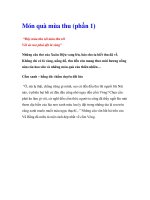 Món quà mùa thu (phần 1) docx