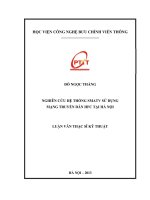 NGHIÊN CỨU HỆ THỐNG SMATV SỬ DỤNG MẠNG TRUYỀN DẪN HFC TẠI HÀ NỘI