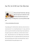 Sau Tết, Ăn Gì Để Làm Việc Hiệu Quả potx