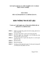 Báo cáo nghiên cứu nông nghiệp 