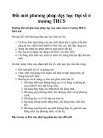 Đổi mới phương pháp dạy học Đại số ở trường THCS docx