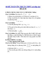 60 ĐỀ TOÁN ÔN THI TN THPT (có đáp án) Đề số 34 pot