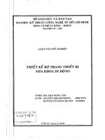 Thiết kế bộ trang thiết bị nha khoa di động