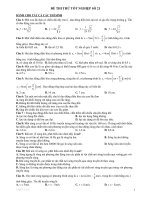 ĐỀ THI THỬ TỐT NGHIỆP SỐ 21 pdf