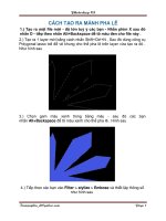 CÁCH TẠO RA MẢNH PHA LÊ potx