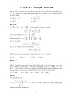 Câu hỏi trắc nghiêm vật lý docx