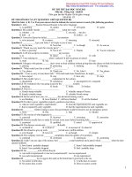 Đề thi thử tuyển sinh đại học 2011 môn Anh văn khối D-Đề 31 ppt