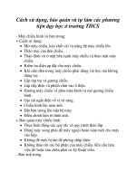 Cách sử dụng, bảo quản và tự làm các phương tiện dạy học ở trường THCS potx