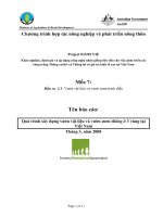 Báo cáo nghiên cứu nông nghiệp 