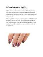 Diện nail sành điệu chơi 8-3 pot