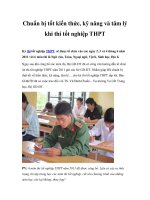 Chuẩn bị tốt kiến thức, kỹ năng và tâm lý khi thi tốt nghiệp THPT pot