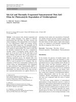 Báo cáo hóa học: 