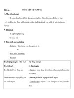 Tiết 43 :TỔNG KẾT VỀ TỪ VỰNG doc