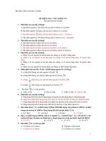 Đề thi thử tốt nghiệp môn vật lý_THPT TRƯNG VƯƠNG potx