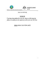 Báo cáo nghiên cứu nông nghiệp 