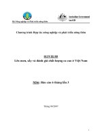 Báo cáo nghiên cứu nông nghiệp 