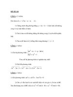 Đề thi tốt nghiệp THPT môn toán_Đề số 110 pdf