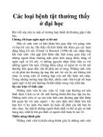 Các loại bệnh tật thường thấy ở đại học pdf