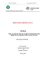 Báo cáo nghiên cứu nông nghiệp 