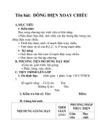 Tên bài: DÒNG ĐIỆN XOAY CHIỀU potx