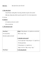 TIẾT 144 :TRẢ BÀI TẬP LÀM VĂN SỐ 7 doc